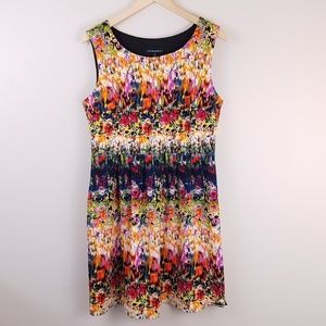 Cynthia Rowley Floral Watercolor Dress A Line